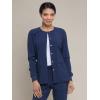 imageDickies Scrub Jackets For Woman Snap Front Warmup Jacket With 2 Pockets  DK305Navy