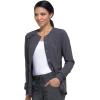 imageDickies Scrub Jackets For Woman Snap Front Warmup Jacket With 2 Pockets  DK305Pewter