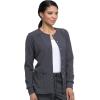 imageDickies Scrub Jackets For Woman Snap Front Warmup Jacket With 2 Pockets  DK305Pewter