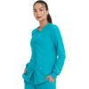imageDickies Scrub Jackets For Woman Snap Front Warmup Jacket With 2 Pockets  DK305Teal Blue