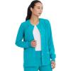 imageDickies Scrub Jackets For Woman Snap Front Warmup Jacket With 2 Pockets  DK305Teal Blue