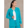 imageDickies Scrub Jackets For Woman Snap Front Warmup Jacket With 2 Pockets  DK305Teal Blue