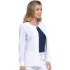 imageDickies Scrub Jackets For Woman Snap Front Warmup Jacket With 2 Pockets  DK305White