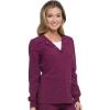 imageDickies Scrub Jackets For Woman Snap Front Warmup Jacket With 2 Pockets  DK305Wine
