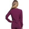 imageDickies Scrub Jackets For Woman Snap Front Warmup Jacket With 2 Pockets  DK305Wine