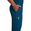 imageDickies Scrub Pant for Men Natural Rise Drawstring Bottoms with 6 Pockets and Back Elastic Waistband  DK015Caribbean Blue