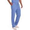 imageDickies Scrub Pant for Men Natural Rise Drawstring Bottoms with 6 Pockets and Back Elastic Waistband  DK015Ciel