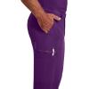 imageDickies Scrub Pant for Men Natural Rise Drawstring Bottoms with 6 Pockets and Back Elastic Waistband  DK015Eggplant
