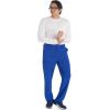 imageDickies Scrub Pant for Men Natural Rise Drawstring Bottoms with 6 Pockets and Back Elastic Waistband  DK015Galaxy Blue
