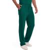 imageDickies Scrub Pant for Men Natural Rise Drawstring Bottoms with 6 Pockets and Back Elastic Waistband  DK015Hunter Green