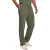 imageDickies Scrub Pant for Men Natural Rise Drawstring Bottoms with 6 Pockets and Back Elastic Waistband  DK015Olive