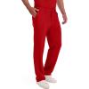 imageDickies Scrub Pant for Men Natural Rise Drawstring Bottoms with 6 Pockets and Back Elastic Waistband  DK015Red