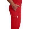 imageDickies Scrub Pant for Men Natural Rise Drawstring Bottoms with 6 Pockets and Back Elastic Waistband  DK015Red