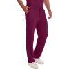 imageDickies Scrub Pant for Men Natural Rise Drawstring Bottoms with 6 Pockets and Back Elastic Waistband  DK015Wine
