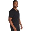 imageDickies Scrub Top for Men with Zip Chest Pocket Rib Knit ID Badge at 2Way Stretch Durable ampamp Breathable Fabric  DK865Black