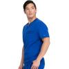 imageDickies Scrub Top for Men with Zip Chest Pocket Rib Knit ID Badge at 2Way Stretch Durable ampamp Breathable Fabric  DK865Galaxy Blue
