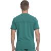 imageDickies Scrub Top for Men with Zip Chest Pocket Rib Knit ID Badge at 2Way Stretch Durable ampamp Breathable Fabric  DK865Hunter Green