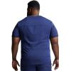 imageDickies Scrub Top for Men with Zip Chest Pocket Rib Knit ID Badge at 2Way Stretch Durable ampamp Breathable Fabric  DK865Navy