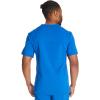 imageDickies Scrub Top for Men with Zip Chest Pocket Rib Knit ID Badge at 2Way Stretch Durable ampamp Breathable Fabric  DK865Royal