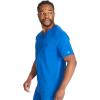 imageDickies Scrub Top for Men with Zip Chest Pocket Rib Knit ID Badge at 2Way Stretch Durable ampamp Breathable Fabric  DK865Royal