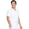 imageDickies Scrub Top for Men with Zip Chest Pocket Rib Knit ID Badge at 2Way Stretch Durable ampamp Breathable Fabric  DK865White