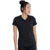 imageDickies VNeck Scrub Top with 5 Pockets Shirttail Hem and BiStretch Technology DK875Black