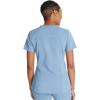 imageDickies VNeck Scrub Top with 5 Pockets Shirttail Hem and BiStretch Technology DK875Blue Jean