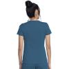 imageDickies VNeck Scrub Top with 5 Pockets Shirttail Hem and BiStretch Technology DK875Caribbean Blue