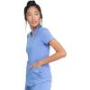 imageDickies VNeck Scrub Top with 5 Pockets Shirttail Hem and BiStretch Technology DK875Ciel