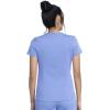 imageDickies VNeck Scrub Top with 5 Pockets Shirttail Hem and BiStretch Technology DK875Ciel