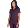 imageDickies VNeck Scrub Top with 5 Pockets Shirttail Hem and BiStretch Technology DK875Deep Amethyst