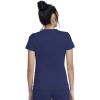 imageDickies VNeck Scrub Top with 5 Pockets Shirttail Hem and BiStretch Technology DK875Navy