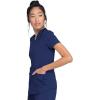 imageDickies VNeck Scrub Top with 5 Pockets Shirttail Hem and BiStretch Technology DK875Navy
