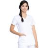 imageDickies VNeck Scrub Top with 5 Pockets Shirttail Hem and BiStretch Technology DK875White