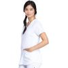imageDickies VNeck Scrub Top with 5 Pockets Shirttail Hem and BiStretch Technology DK875White
