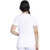 imageDickies VNeck Scrub Top with 5 Pockets Shirttail Hem and BiStretch Technology DK875White