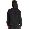 imageDickies Women Scrub Jacket Zip Front WarmUp Rib Knit Collar with 2 Welt Pocket DK365Black