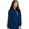 imageDickies Women Scrub Jacket Zip Front WarmUp Rib Knit Collar with 2 Welt Pocket DK365Navy