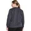 imageDickies Women Scrub Jacket Zip Front WarmUp Rib Knit Collar with 2 Welt Pocket DK365Pewter