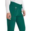 imageDickies Women Scrub Pant Mid Rise Jogger with 5 Pocket and Elastic Waistband DK155Hunter Green