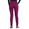 imageDickies Women Scrub Pant Mid Rise Jogger with 5 Pocket and Elastic Waistband DK155Wine