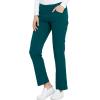imageDickies Women Scrub Pullon Pant Mid Rise Tapered Leg Bottoms with 6 Pockets ampamp RibKnit Waistband DK135Caribbean Blue
