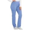 imageDickies Women Scrub Pullon Pant Mid Rise Tapered Leg Bottoms with 6 Pockets ampamp RibKnit Waistband DK135Ciel