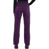 imageDickies Women Scrub Pullon Pant Mid Rise Tapered Leg Bottoms with 6 Pockets ampamp RibKnit Waistband DK135Eggplant