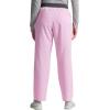 imageDickies Women Scrub Pullon Pant Mid Rise Tapered Leg Bottoms with 6 Pockets ampamp RibKnit Waistband DK135Frosted Strawberry