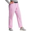 imageDickies Women Scrub Pullon Pant Mid Rise Tapered Leg Bottoms with 6 Pockets ampamp RibKnit Waistband DK135Frosted Strawberry
