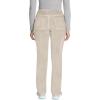 imageDickies Women Scrub Pullon Pant Mid Rise Tapered Leg Bottoms with 6 Pockets ampamp RibKnit Waistband DK135Heather Blonde Wood