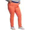imageDickies Women Scrub Pullon Pant Mid Rise Tapered Leg Bottoms with 6 Pockets ampamp RibKnit Waistband DK135Heather Mystic Peach