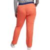 imageDickies Women Scrub Pullon Pant Mid Rise Tapered Leg Bottoms with 6 Pockets ampamp RibKnit Waistband DK135Heather Mystic Peach