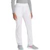 imageDickies Women Scrub Pullon Pant Mid Rise Tapered Leg Bottoms with 6 Pockets ampamp RibKnit Waistband DK135White